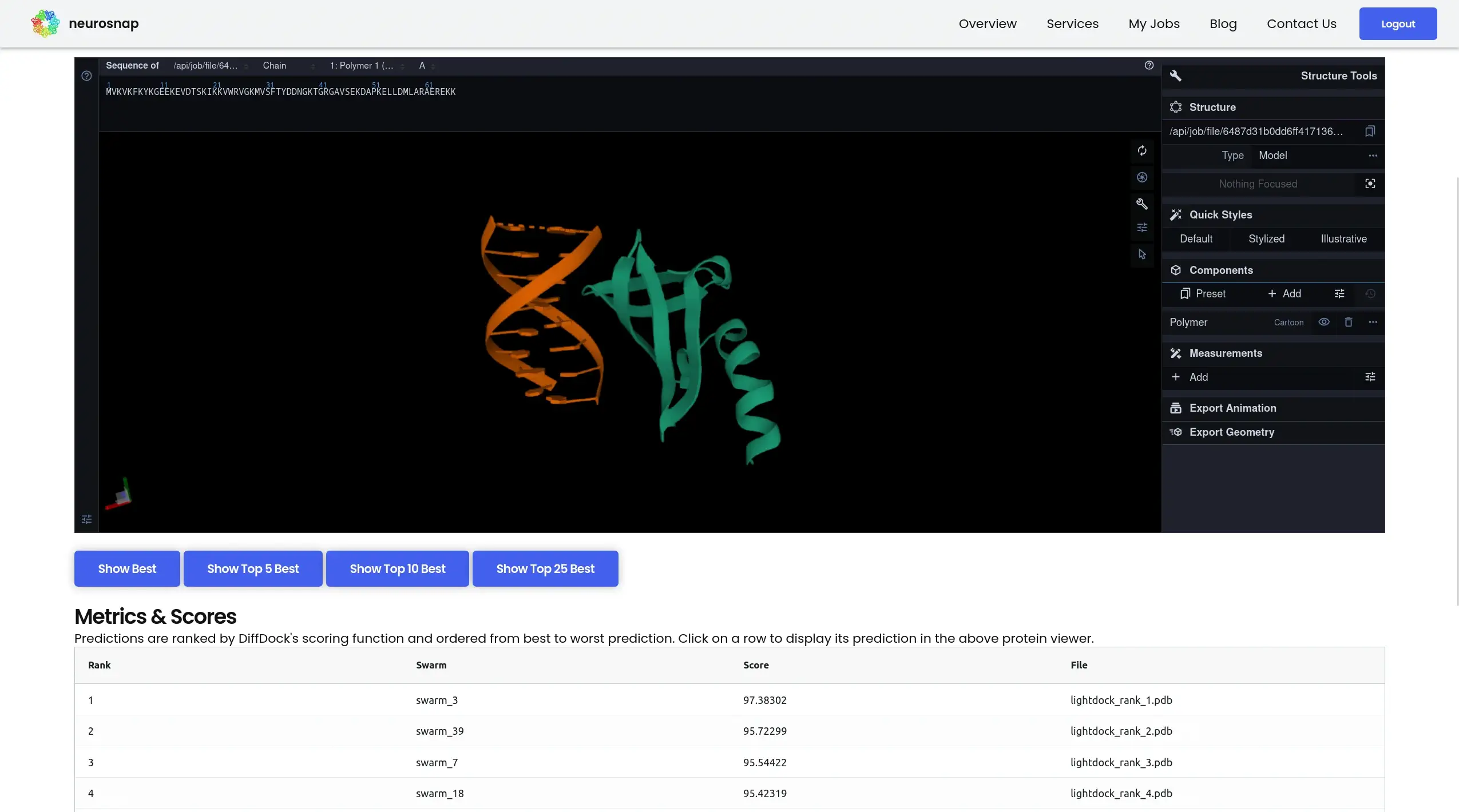 Molecular docking with AF2